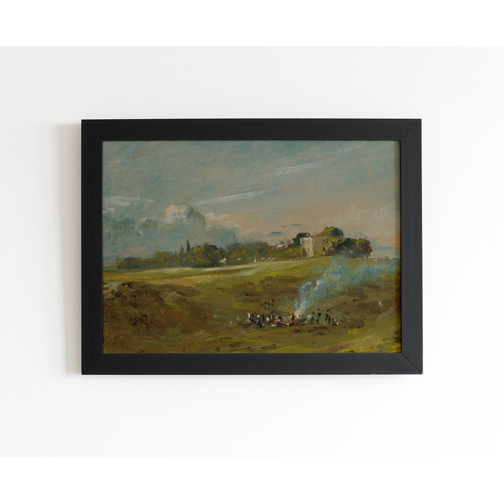 Quadro Art Hampstead Heath com uma Fogueira