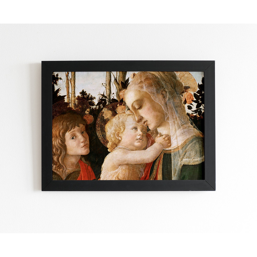 Quadro Art Madonna e Criança com o Jovem São João Batista