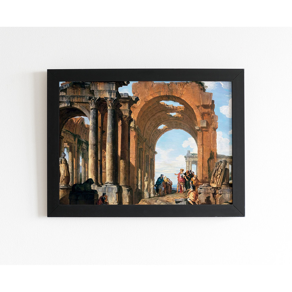 Quadro Art Giovanni Paolo Pannini Capricho Arquitetônico