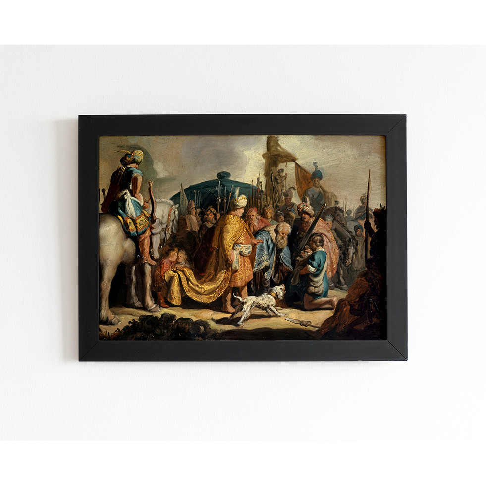 Quadro Art Davi Mostra Cabeça de Golias ao Rei Saul