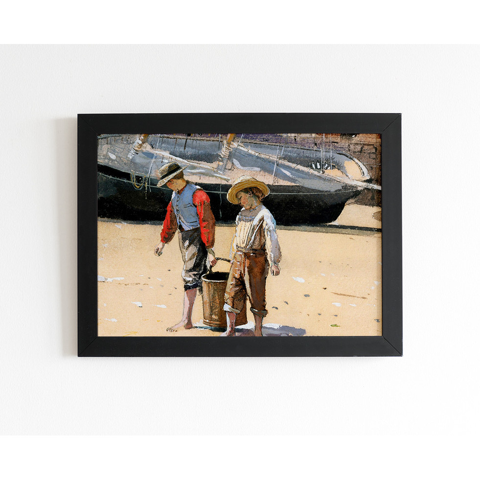 Quadro Art Winslow Homer Uma Cesta de Amêijoas