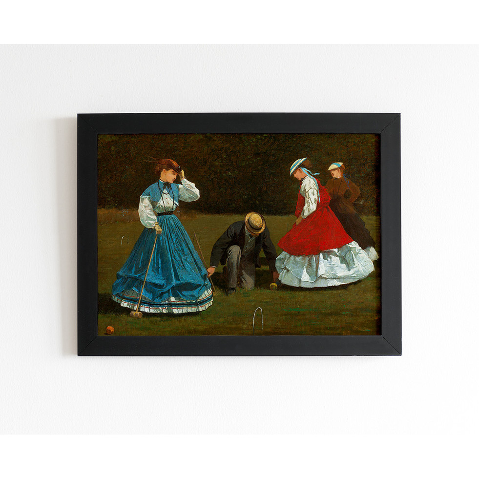 Quadro Art Winslow Homer Cena de Croquet