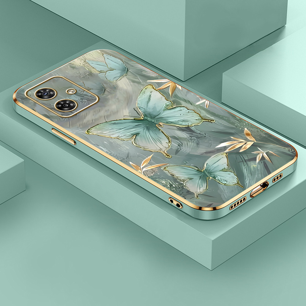 Capa Capinha De Telefone Silicone Macio Borboleta Case Para Motorola Moto G54 5G DD1657 em Oferta na Shopee