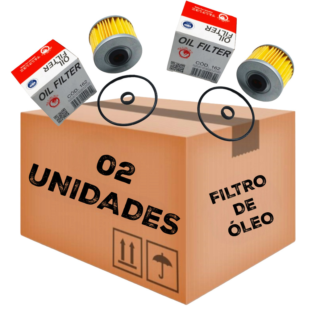 Kit 2 Filtro Oleo Motor Valflex Atacado Moto Modelo Honda CB 300F TWISTER 2024