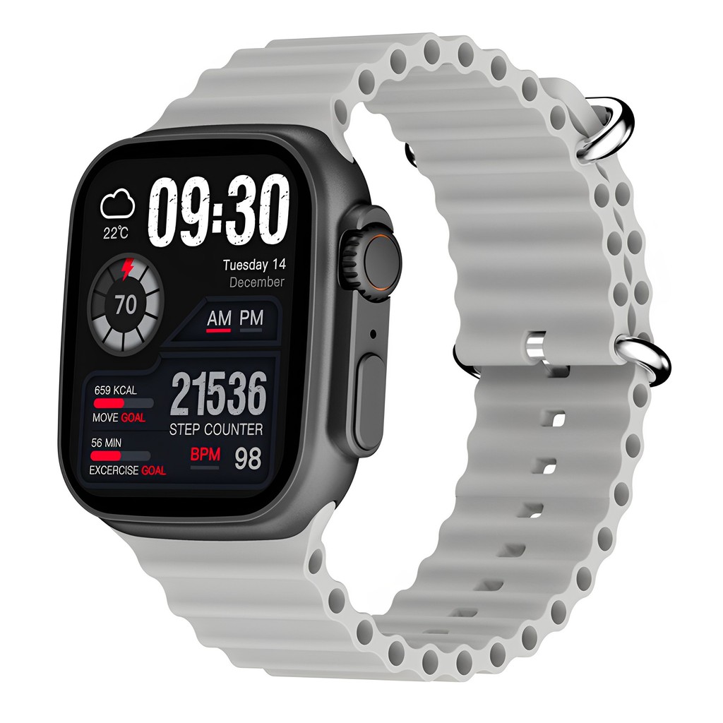 Relógio Smartwatch Zwear Zl67 BT 5.2 Tela 1.93 pol Prata em Oferta na Shopee