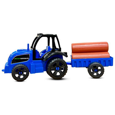 Brinquedo Trator Infantil com Carreta e Toras – Diversão e Criatividade para Crianças
