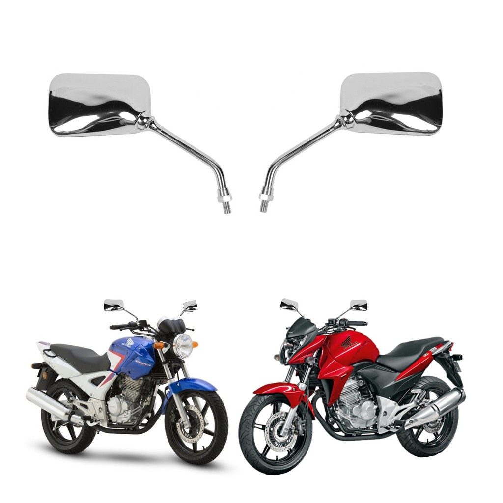 Par Retrovisor Espelho Cromado Modelo Moto Cb 300r SUZUKI BANDIT 1250 2017