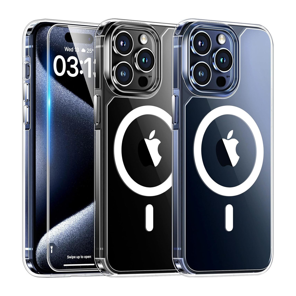 Tauri Capa para iPhone 15 Pro 6.1 Proteção Militar, Slim