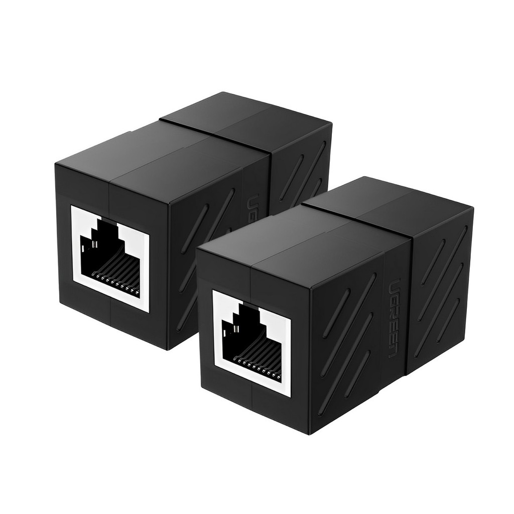 Adaptador Rj45 Ugreen p/ Cabo de Internet 1000Mbps Preto 2 Unidades em Oferta na Shopee