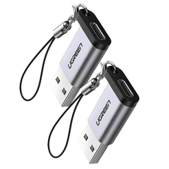 Adaptador Ugreen Us276 Usb 3.0 para Usb Tipo C Cinza 2 Unidades