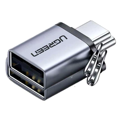 Adaptador Ugreen Usb Tipo C Macho para Usb 3.0 Fêmea Cinza 2 Unidades