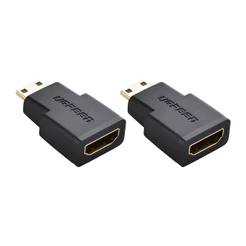 Adaptador Mini Hdmi Ugreen p/Hdmi 4k Macho-Fêmea Preto 2 Unidades