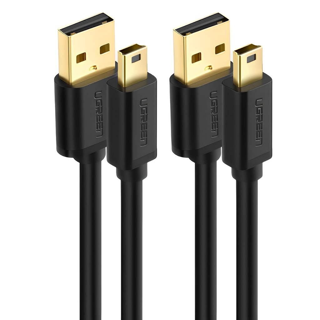 Cabo de Dados Ugreen Us132 Usb 2.0 p Mini Usb 5 Pinos 2m 2 Unidades