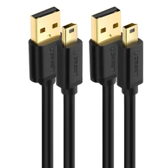 Cabo de Dados Ugreen Us132 Usb 2.0 p Mini Usb 5 Pinos 2m 2 Unidades