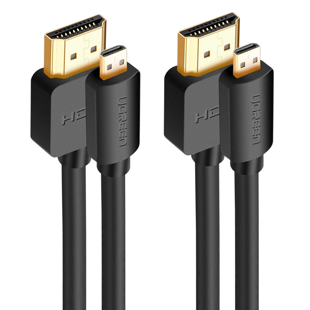 Cabo de Vídeo Ugreen Micro Hdmi p/Hdmi Macho 1.5M Preto 2 Unidades
