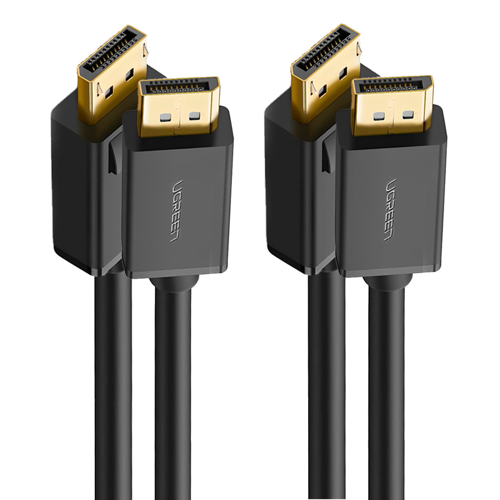 Cabo Displayport Ugreen 4k Full Hd Macho/Macho 1 Metro Preto 2 Unidades em Oferta na Shopee