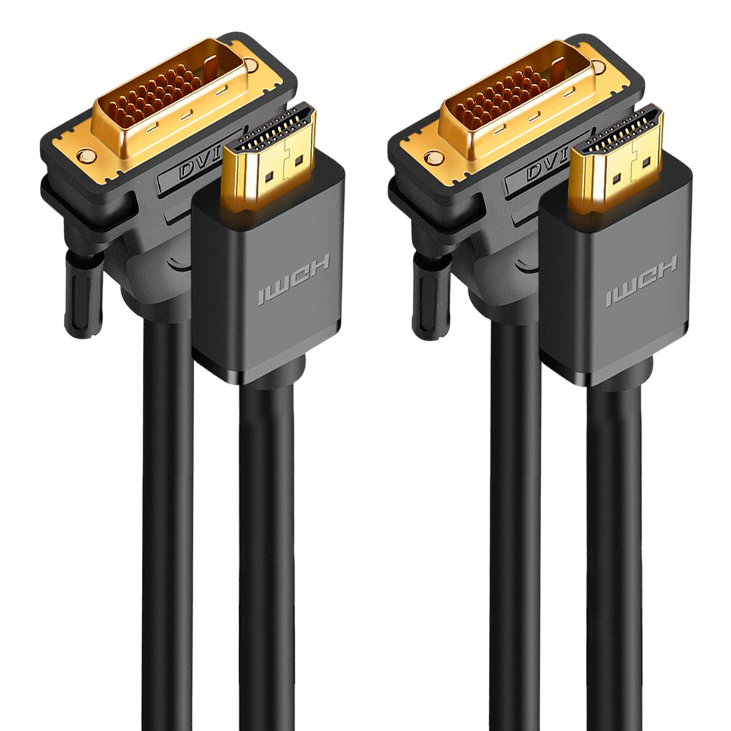 Cabo Hdmi 2.0 para Dvi Ugreen Macho Resolução 1080p 1 Metro 2 Unidades