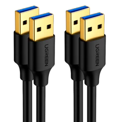 Cabo Usb 3.0 Macho Ugreen Tipo A para A 0.5 Metros 10369 2 Unidades