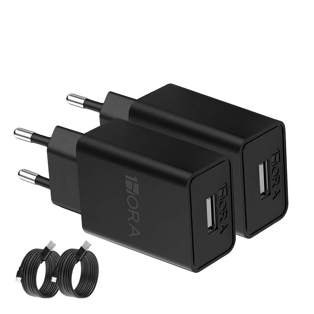 Carregador Usb 1Hora com Cabo Micro Usb 2.0A Preto 2 Unidades em Oferta na Shopee