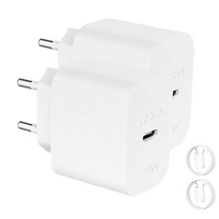 Carregador Usb 1Hora Pd20W + Cabo C/Lightning 1M Branco 2 Unidades em Oferta na Shopee