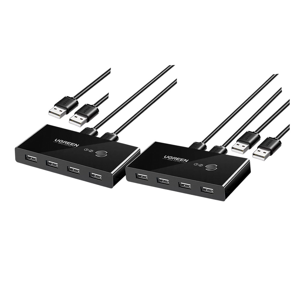 Switch Selector USB Ugreen Windows MacOS Linux Preto 2 Unidades