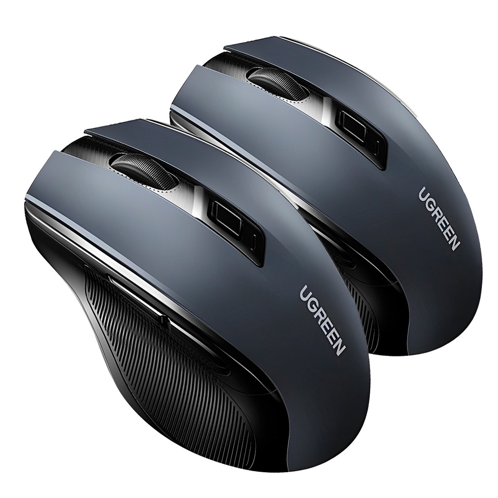 Ugreen Mouse Sem Fio Ergonômico 4000 Dpi Design Silencioso 2 Unidades
