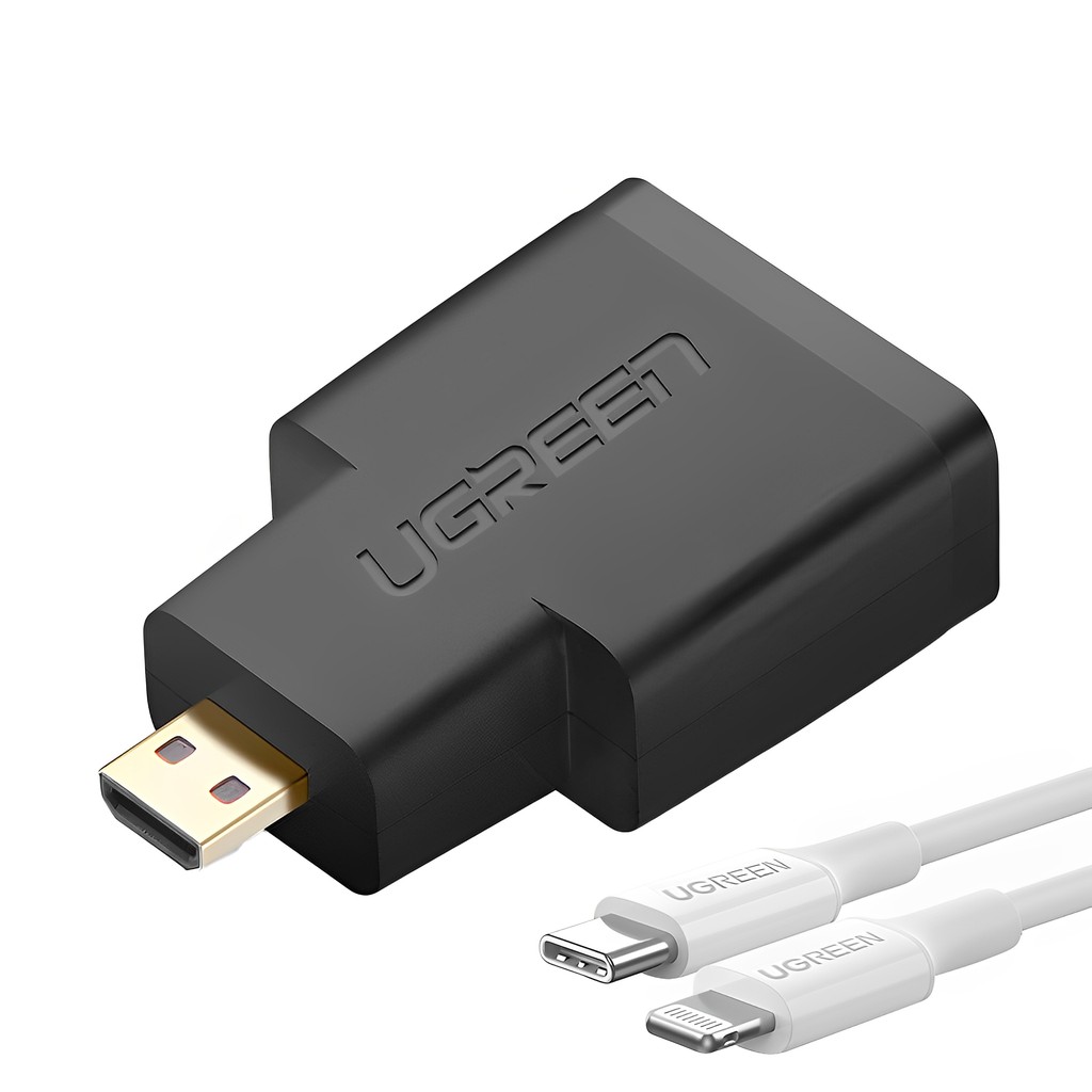 Adaptador de Vídeo Ugreen Micro Hdmi p/Hdmi Fêmea + Cabo iOS (K-6083-3673)