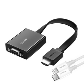 Adaptador Hdmi pra VGA Ugreen Porta Áudio 3.5mm 1080p 60Hz + Cabo iOS (K-4430-3673) em Oferta na Shopee