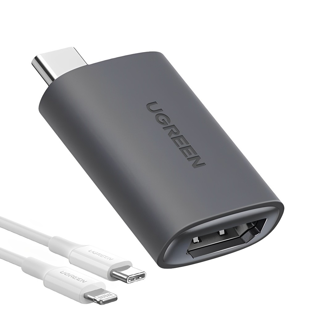 Adaptador Ugreen Us320 Micro Usb Tipo C para Hdmi + Cabo iOS (K-2818-3673)