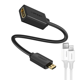 Cabo Adaptador Micro Hdmi para Hdmi Ugreen 22cm + Cabo iOS (K-4486-3673) em Oferta na Shopee