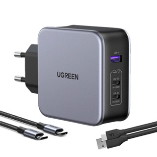 Carregador de Parede Ugreen Usb A/C 140W p/Android Ios +Cabo (K-5585-5887) em Oferta na Shopee