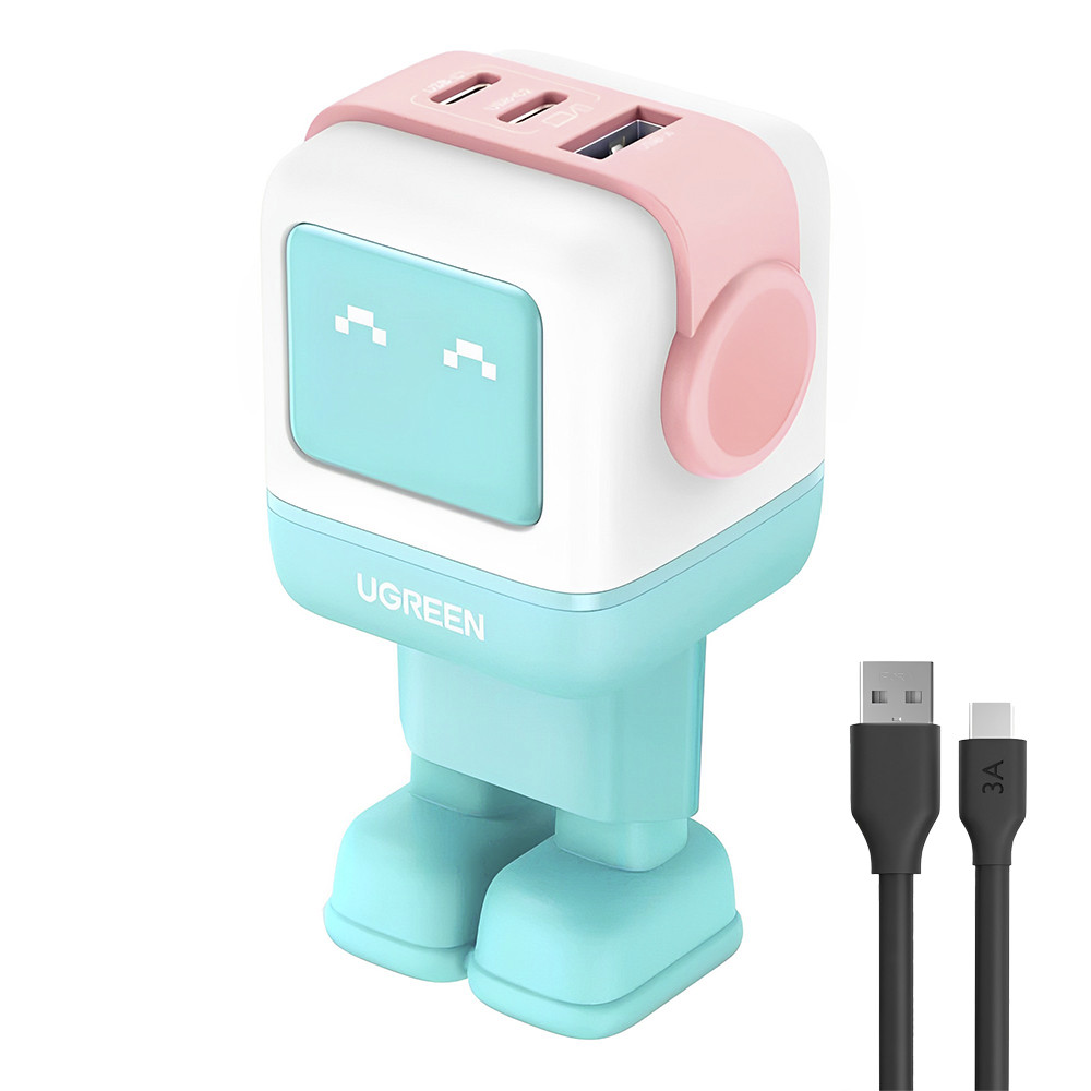 Carregador Parede Ugreen Porta Usb-A/C Máx 65W +Cabo (K-7450-5887) em Oferta na Shopee