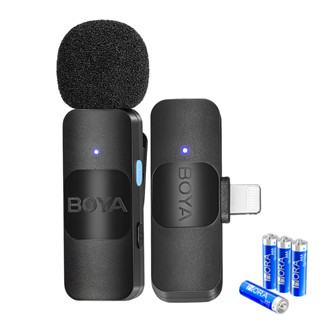 Microfone de Lapela Boya By-v1 p/Ios + 4 Pilhas Alcalina AAA (K-4922-5890) em Oferta na Shopee