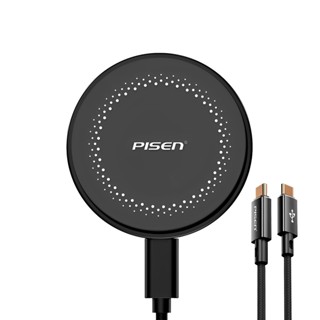 Pisen PISEN-Mag Depot 2 In 1 Wireless Charging Pad TP-C43 (K-9145-9132) em Oferta na Shopee