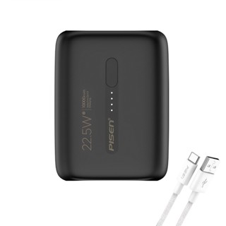 Power Bank 10000Mah Pisen Porta Usb C/A Máx 22.5W Preta + Cabo (K-9082-9113) em Oferta na Shopee