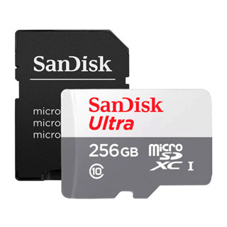 SanDisk Ultra 256 GB Classe 10/UHS-I (U1) microSDXC - 100 MB/s de leitura SDSQUNR-256G-GN3MN (K-5220-1507) em Oferta na Shopee