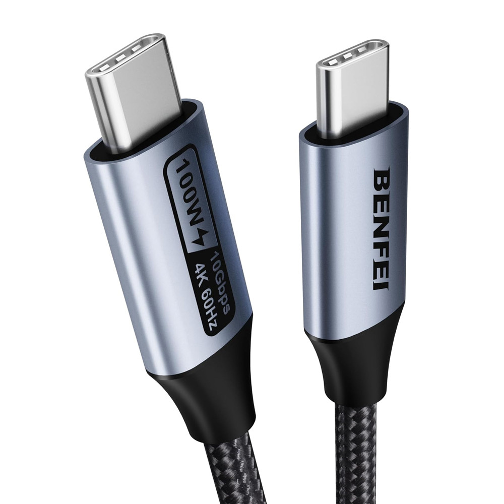 Cabo Monitor USB-C Benfei 4K60/120Hz 100W PD 10Gbps 1M em Oferta na Shopee