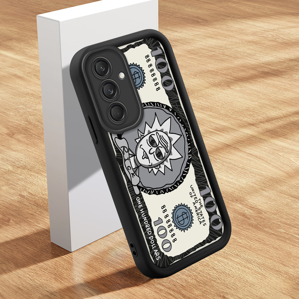 Capinha Para Samsung Galaxy M55 5G Case Normal Capa De Celular Preto Macio Silic