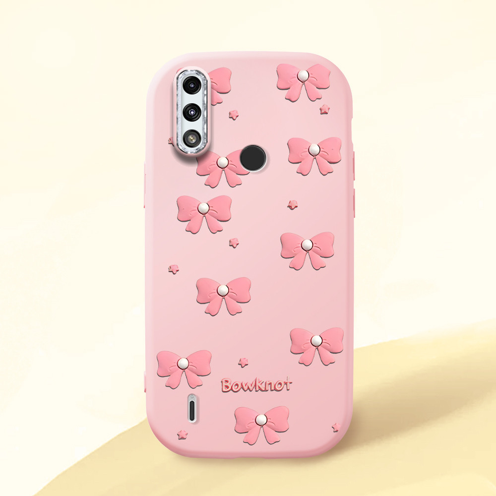 Capa Para Motorola Moto E7 E7i Power Capinha Do Silicone Celular Bow Estampada Capas Case PD 1424