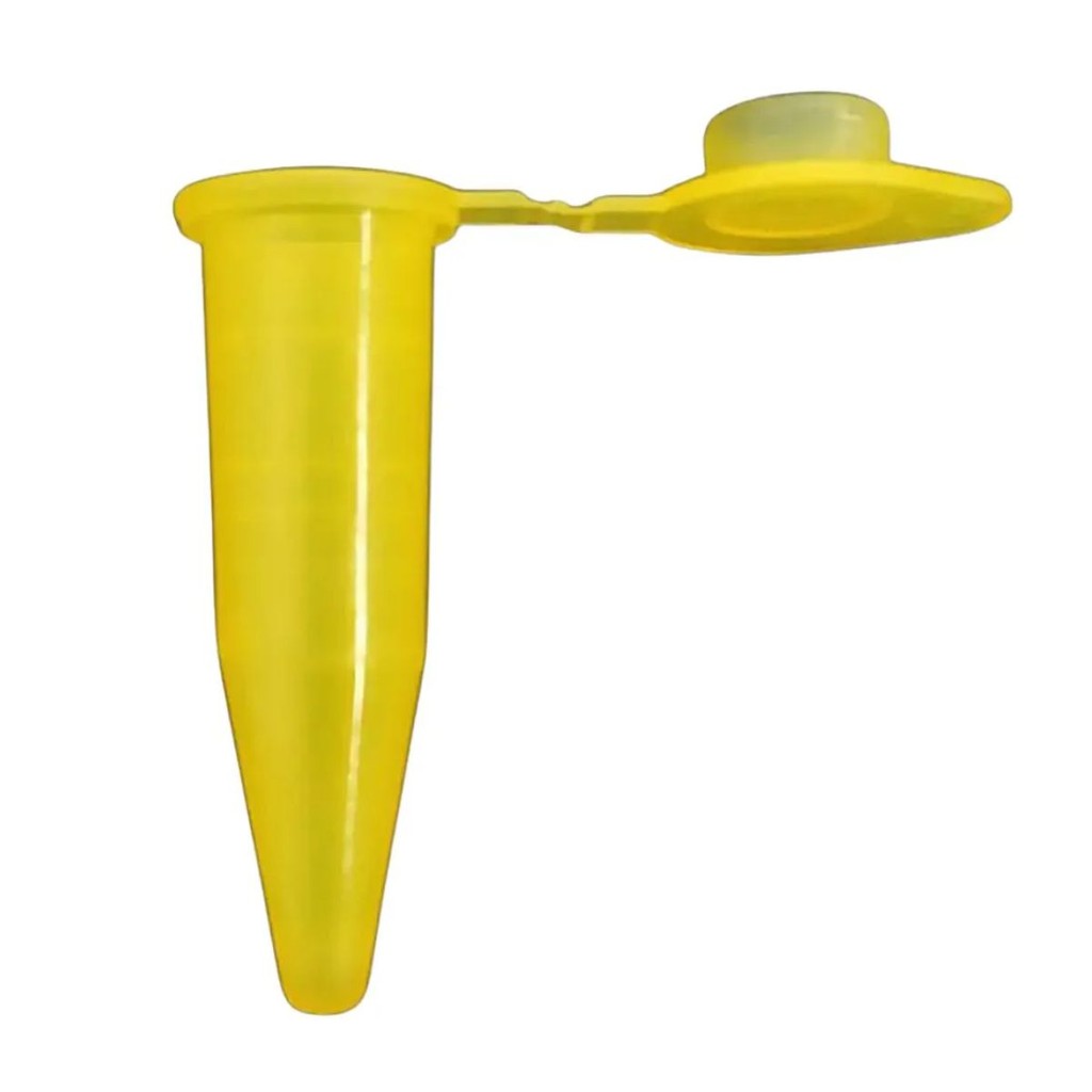 Microtubo 0,9ml Amarelo C/500 Unidades
