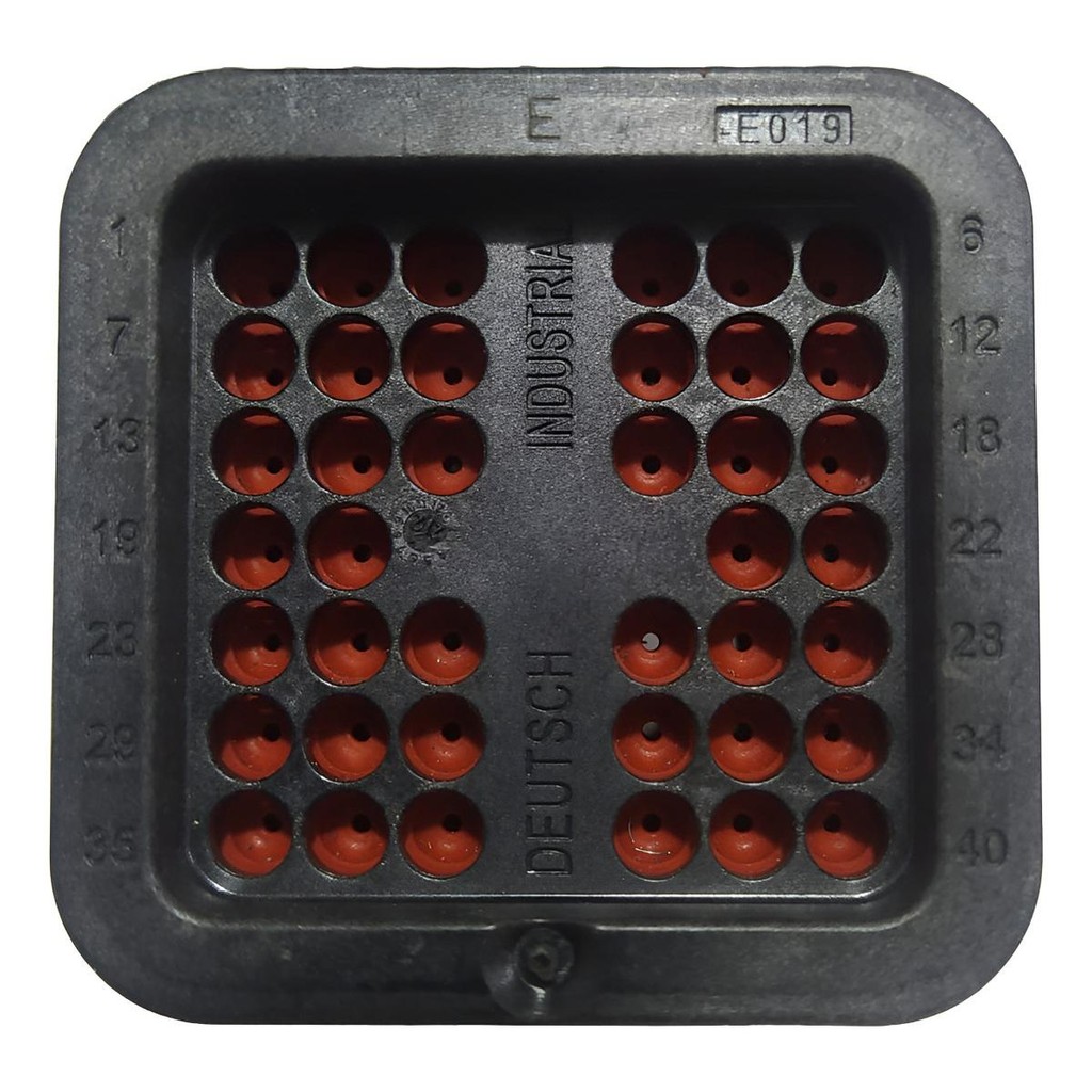 Conector Chicote Plug Deutsch Femea Case New Holland 40 Vias