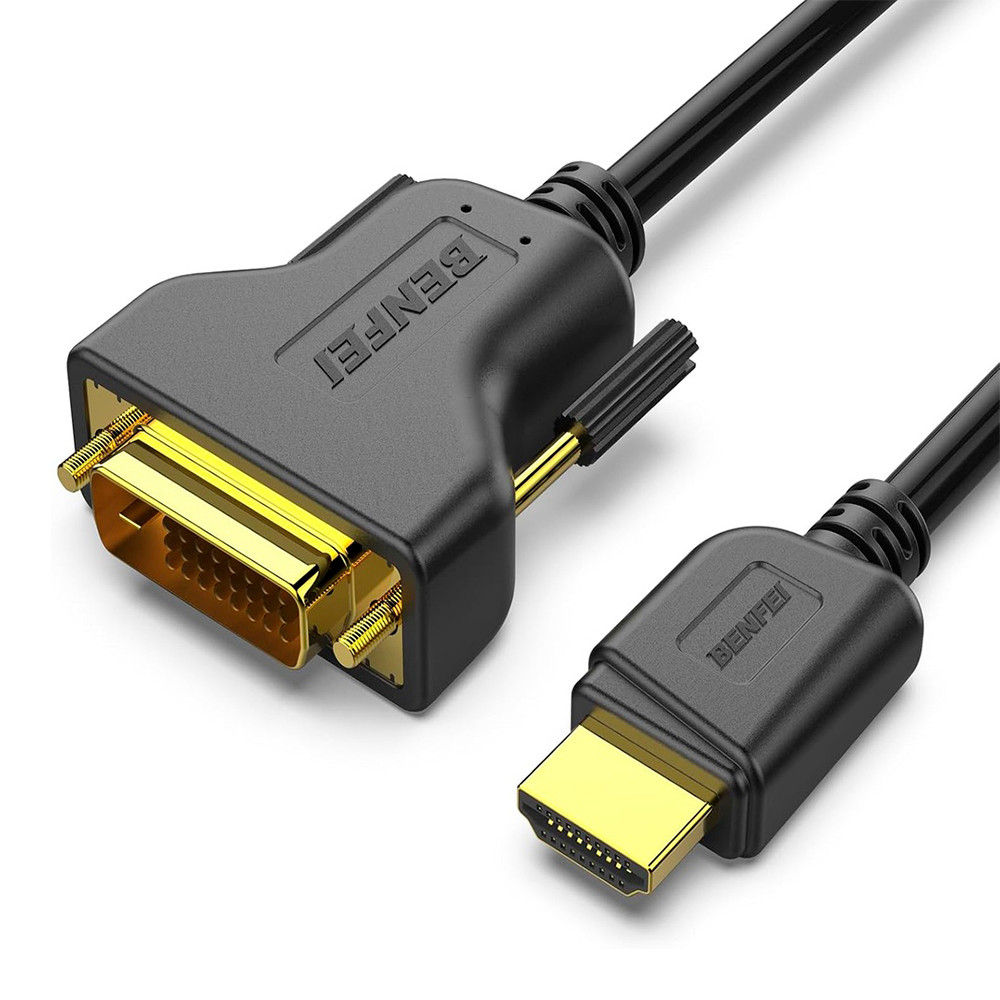 Benfei Cabo de Vídeo HDMI p/DVI 0,9m Bidirecional 1080p em Oferta na Shopee