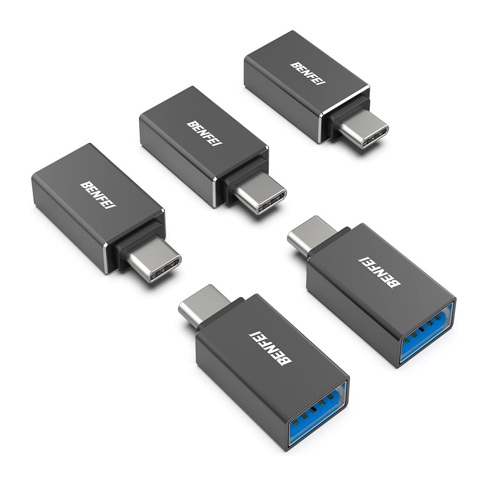 Benfei Adaptador Usb C pra Usb 3.0 Fêmea 3 Unidade Preto