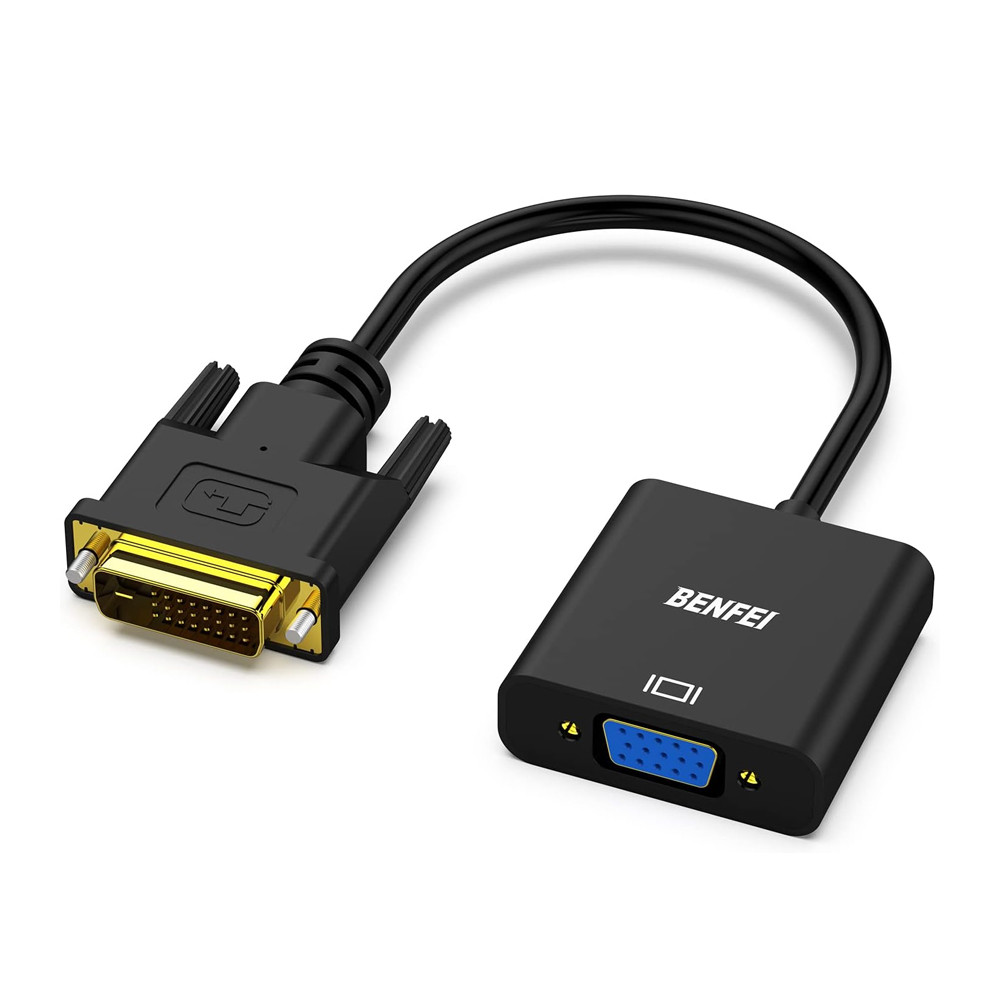 Benfei Adaptador DVI-D 24+1 P/VGA Ativo 1080p MachoFêmea em Oferta na Shopee