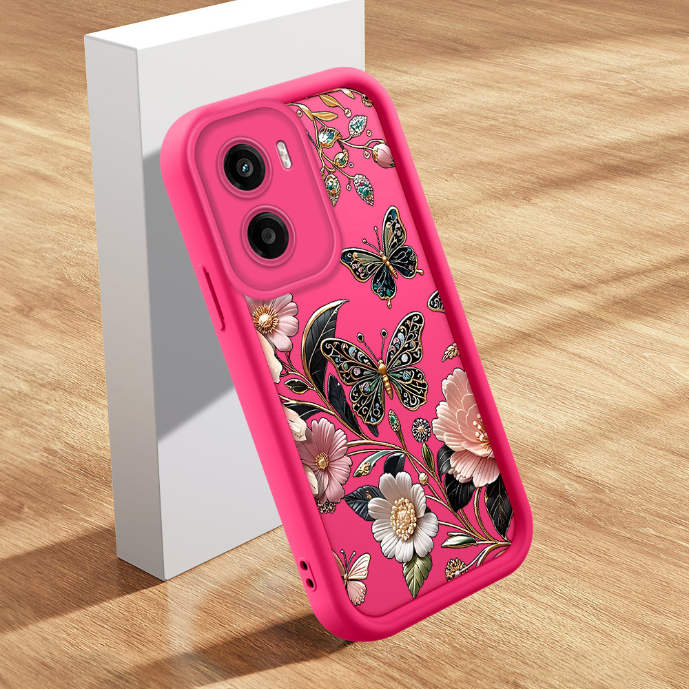 Capa Para Motorola Moto G05 Macia Silicone Rose Verde Capinha Do Telefone Criativa TY 1994 em Oferta na Shopee