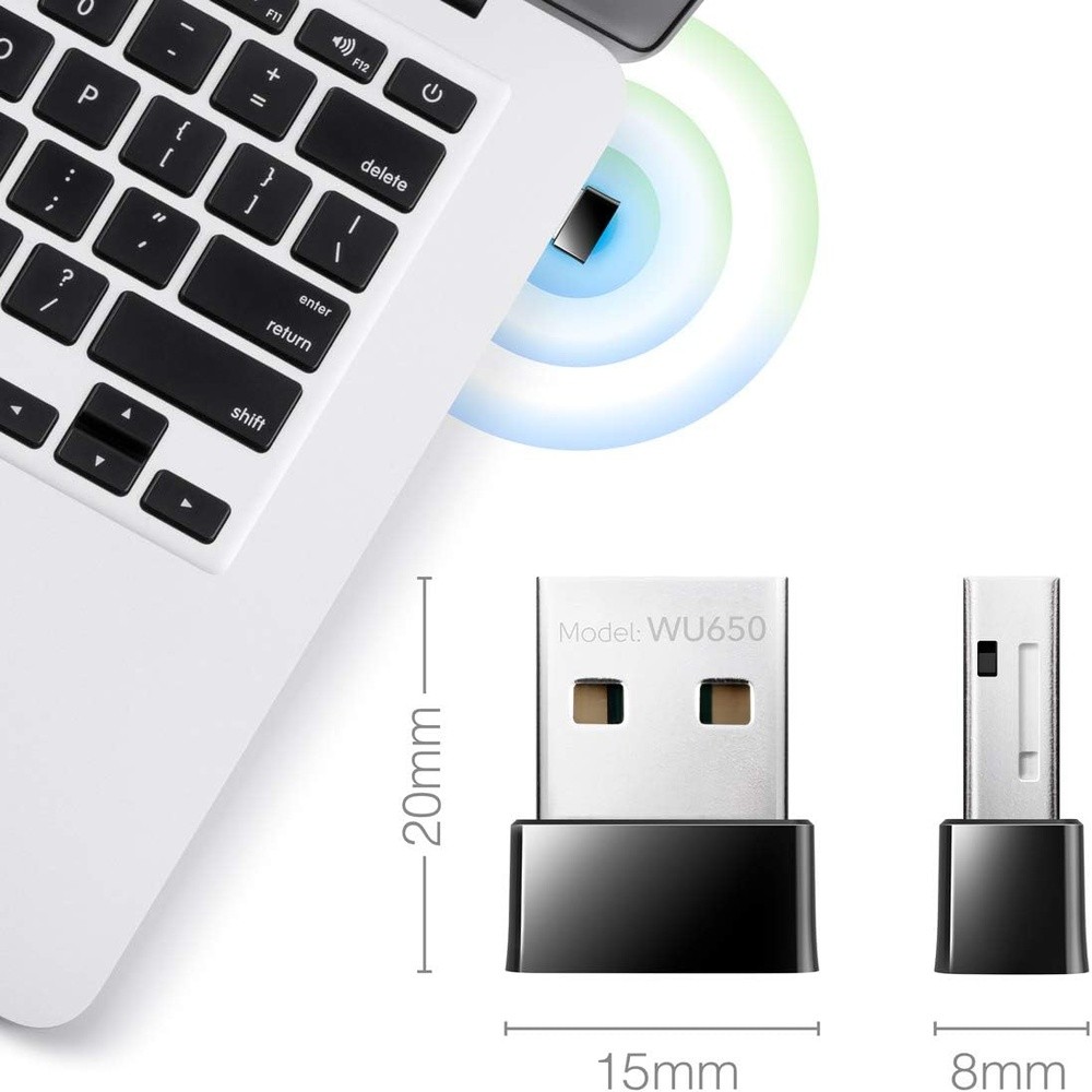 Adaptador Wifi Usb Cudy WU650 650mbps Nano Pc Notebook