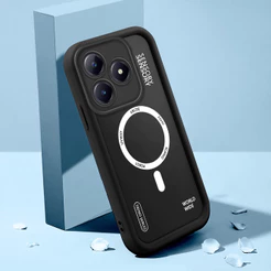 Capinha Para Realme C61 C63 Capa de Celular de Silicone Preta no Estilo Simples TY5585