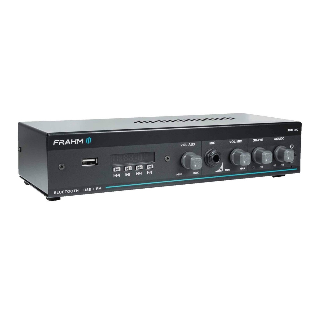 Amplificador Frahm Slim 800 G5 30W RMS Bivolt Mono Classe AB