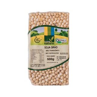 Soja em Grãos Orgânica Coopernatural 500g em Oferta na Shopee