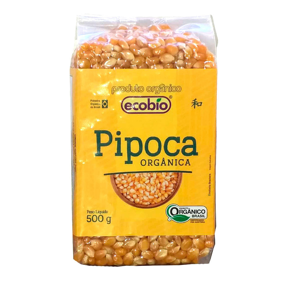 Milho de Pipoca Orgânico Ecobio 500g em Oferta na Shopee